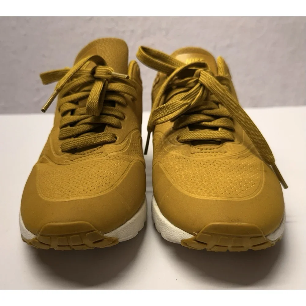 Nike Air Max 1 Ultra Moire Citron Yellow Womens 7.5 Running Shoes 704995-301